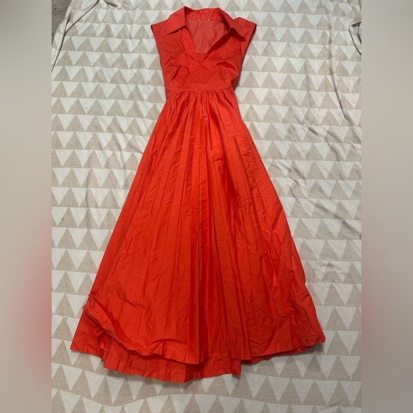 Tanya Taylor Carissa dress flame orange - Picture 6 of 8